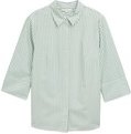 TOM TAILOR Damen Plus Size - Loose Fit Bluse mit Streifenmuster, grün, Gestreift, Gr. 54