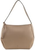 TOM TAILOR Damen TTBERIT M Beuteltasche mit Logo-Anhänger, beige, Uni, Gr. ONESIZE