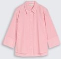 TOM TAILOR Damen Popeline Hemdbluse mit 3/4-Arm, rosa, Gestreift, Gr. 40