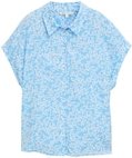Thumbnail - TOM TAILOR DENIM Damen Bluse aus Viskose, blau, Geblümt, Gr. XXL