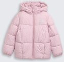 TOM TAILOR Mädchen Puffer-Jacke mit Allover-Print, lila, Gemustert, Gr. 116/122