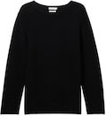 Thumbnail - TOM TAILOR Damen Plus Size - Strickpullover aus Bio-Baumwolle, schwarz, Uni, Gr. 46