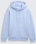 TOM TAILOR DENIM Herren Relaxed Hoodie Sweatshirt mit Logo-Print, blau, Uni, Gr. M