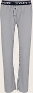 TOM TAILOR Damen Pyjamahose mit Streifenmuster, blau, Gestreift, Gr. 44