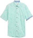 Thumbnail - TOM TAILOR Herren Comfort Fit Hemd mit Palmen-Print, grün, Gemustert, Gr. S