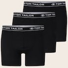 Thumbnail - TOM TAILOR Herren Mittellange Boxershorts im 3er-Pack, schwarz, Uni, Gr. S/4