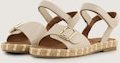 TOM TAILOR Damen Sandalen mit weicher Sohle, beige, Uni, Gr. 39