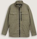 TOM TAILOR Herren Plus Size - Fieldjacket aus Baumwolle, grün, Uni, Gr. 4XL