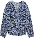 Thumbnail - TOM TAILOR Damen Loose Fit Bluse aus Viskose, blau, Geblümt, Gr. 44