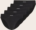 TOM TAILOR Herren Slips aus Baumwolle im 5er-Pack, schwarz, Uni, Gr. S/4