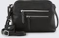 TOM TAILOR Damen TTWINONA S Umhängetasche mit Reißverschluss-Details, schwarz, Uni, Gr. ONESIZE