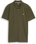 TOM TAILOR Herren Piqué Poloshirt mit Logo-Stickerei, grün, Uni, Gr. XXXL