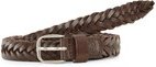 Thumbnail - TOM TAILOR Damen TTCLAUDETTE Flechtgürtel aus Leder, braun, Gr. 95