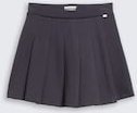 TOM TAILOR Mädchen Mini Plissee Rock, grau, Uni, Gr. 128
