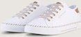 TOM TAILOR Damen Leichter Sneaker aus Textilstoff, weiß, Uni, Gr. 38