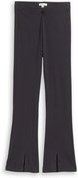 Thumbnail - TOM TAILOR Mädchen Flared Leggings mit Schlitz-Detail, grau, Uni, Gr. 140