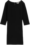Thumbnail - TOM TAILOR DENIM Damen Jacquard Mini-Kleid, schwarz, Uni, Gr. S