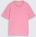 TOM TAILOR DENIM Damen Loose Fit T-Shirt, rosa, Uni, Gr. S