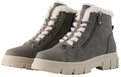 Thumbnail - TOM TAILOR Damen Gefütterte Stiefel mit Fellimitat, grau, Uni, Gr. 37