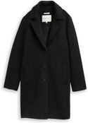 Thumbnail - TOM TAILOR Damen Wollmantel mit Eingriffstaschen, schwarz, Uni, Gr. M