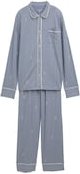 Thumbnail - TOM TAILOR Damen Pyjama-Set mit Streifenmuster, blau, Gestreift, Gr. 42