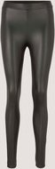 TOM TAILOR DENIM Damen Leggings in Lederoptik, schwarz, Uni, Gr. XS