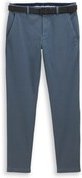 Thumbnail - TOM TAILOR Herren TTTRAVIS SLIM Chino Hose mit Gürtel, blau, Meliert, Gr. 34/32