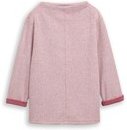 Thumbnail - TOM TAILOR Damen Sweatshirt mit Stehkragen, rot, Meliert, Gr. XXL