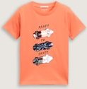 TOM TAILOR Jungen T-Shirt mit Wendepailletten, rot, Uni, Gr. 104/110