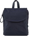 TOM TAILOR Damen TTSANSA M Rucksack mit Überschlag, blau, Uni, Gr. ONESIZE