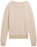TOM TAILOR Damen Strickpullover aus Federgarn, braun, Uni, Gr. XXXL