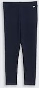 TOM TAILOR Mädchen Basic Leggings mit weichem Innenfutter, blau, Uni, Gr. 128/134