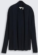 TOM TAILOR Damen Cardigan mit Schalkragen, blau, Uni, Gr. XL