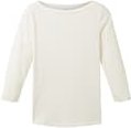 Thumbnail - TOM TAILOR Damen Basic Longsleeve mit 3/4-Arm aus Baumwolle, weiß, Uni, Gr. XXL