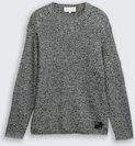TOM TAILOR DENIM Herren Strickpullover in Melange-Optik, bunt, Meliert, Gr. M