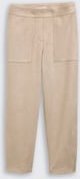 TOM TAILOR Damen Loose Fit Hose in Wildleder-Optik, grau, Uni, Gr. 44/28