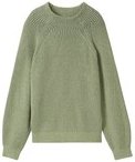 Thumbnail - TOM TAILOR Damen Gerippter Pullover mit Stehkragen, grün, Uni, Gr. XL