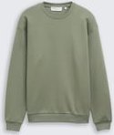TOM TAILOR DENIM Herren Basic Sweatshirt, grün, Uni, Gr. S