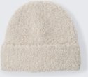 TOM TAILOR Damen Bouclé Beanie Mütze, beige, Meliert, Gr. ONESIZE