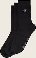 TOM TAILOR Unisex Socken im 3er-Pack, schwarz, Print, Gr. 23-26