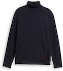 Thumbnail - TOM TAILOR Herren Rollkragenpullover aus Baumwolle, blau, Meliert, Gr. XL