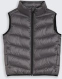 TOM TAILOR Jungen Lightweight Steppweste mit wasserabweisender Funktion, grau, Uni, Gr. 92/98