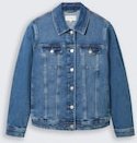 TOM TAILOR Damen Plus Size - Jeansjacke mit Bio-Baumwolle, blau, Uni, Gr. 48