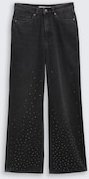 TOM TAILOR DENIM Damen TTLINOU WIDE Jeans mit Strasssteinen, bunt, Uni, Gr. XS/32