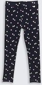 TOM TAILOR Mädchen Leggings mit Allover-Print, blau, Uni, Gr. 104/110
