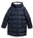 Thumbnail - TOM TAILOR DENIM Damen Puffer-Mantel mit Kapuze, blau, Uni, Gr. M