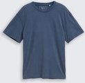 TOM TAILOR DENIM Herren Relaxed Fit T-Shirt aus Baumwolle, blau, Uni, Gr. XS