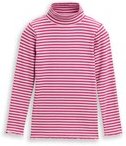 Thumbnail - TOM TAILOR Mädchen Ripp Langarmshirt mit Streifenmuster, rosa, Gestreift, Gr. 92/98