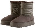 Thumbnail - TOM TAILOR Damen Gefütterte Schneestiefel mit Wattierung, braun, Uni, Gr. 39