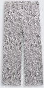 TOM TAILOR Mädchen Wide Leg Hose mit Muster, grau, Animalprint, Gr. 164
